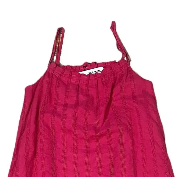 Steve Madden BB Dakota Spaghetti Strap Lined Bright Rose Pink Maxi Dress XS - Picture 5 of 10